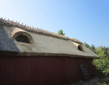Vasstak på ett traditionellt hus